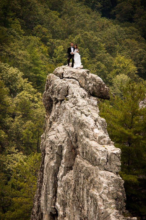 rock climbing wedding
