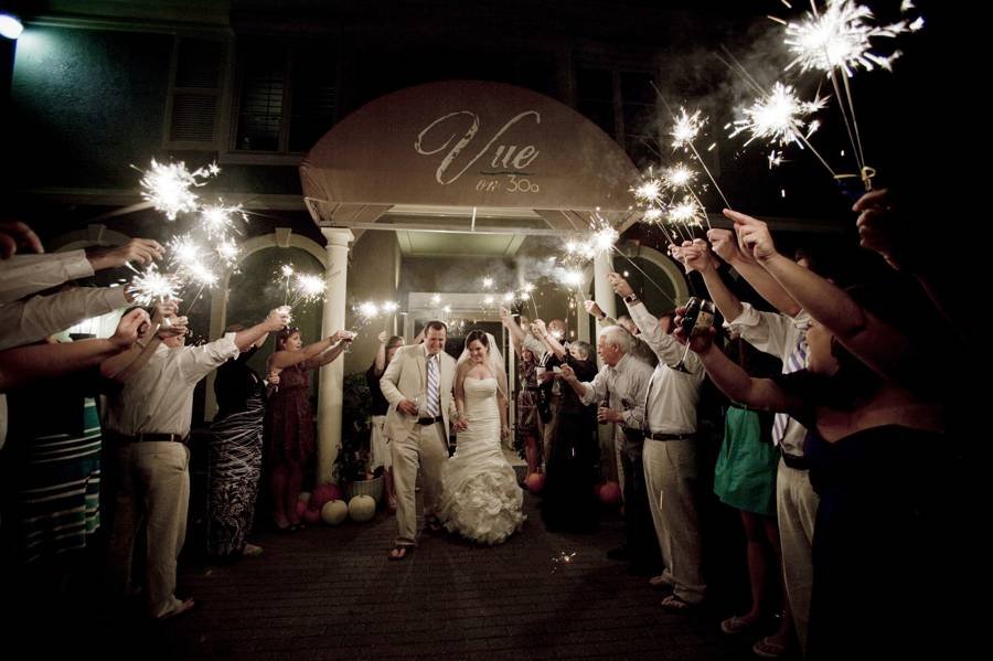 sparkler wedding farewell