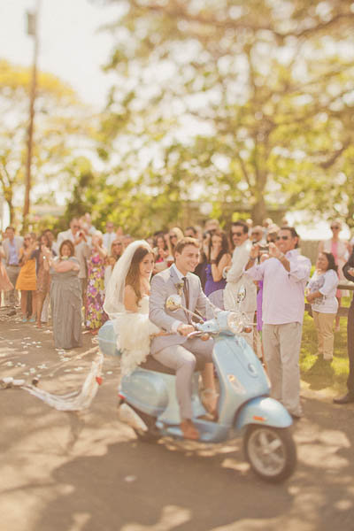vespa wedding transportation