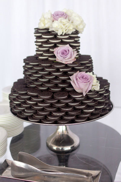 oreo tower wedding cake