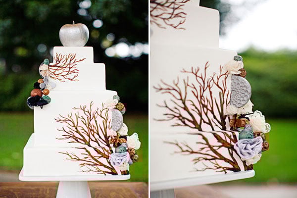 This wedding cake is ideal for autumnal brides who want to emulate the This wedding cake is ideal for autumnal brides who want to emulate the