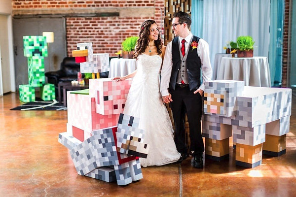 minecraft theme wedding
