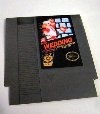 nintendo wedding invitation