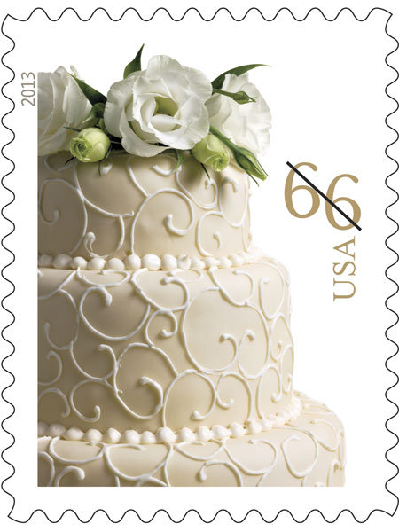 wedding cake stamp