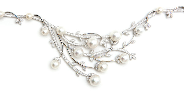 diamond and pearl necklace