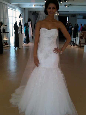 left bridalguidemag Great destination dress from David's Bridal