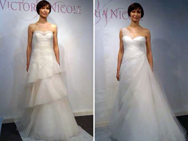 victoria nicole wedding dresses left bridalguidemag Romantic organza 