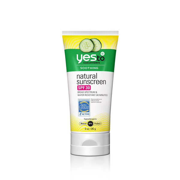say yes to cucumber sunscreen
