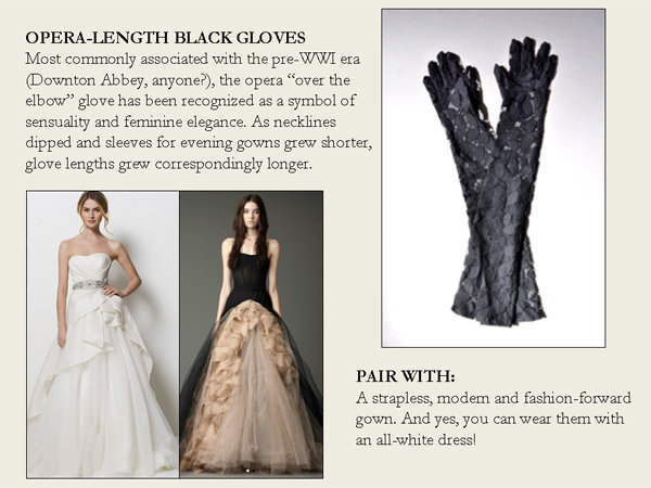opera length black gloves