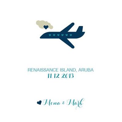 airplane save the date