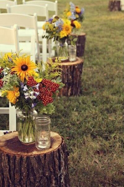 wedding aisle decor