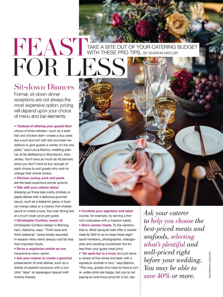 bridal guide january february issue feast for less
