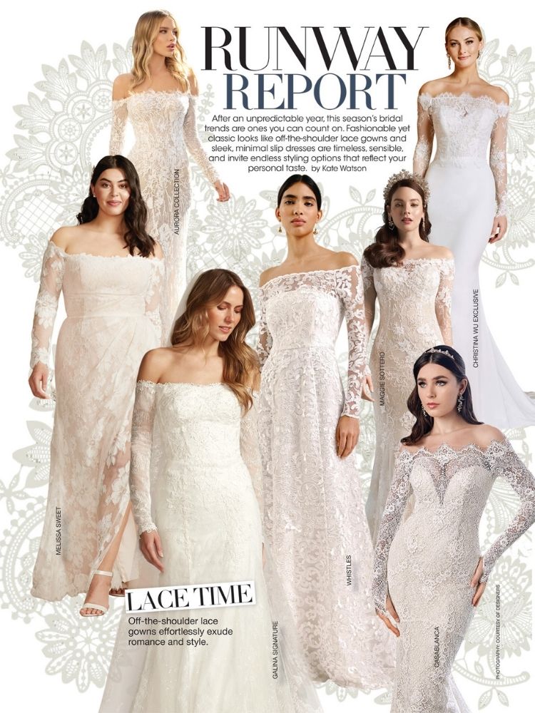 bridal guide january february issue runway report