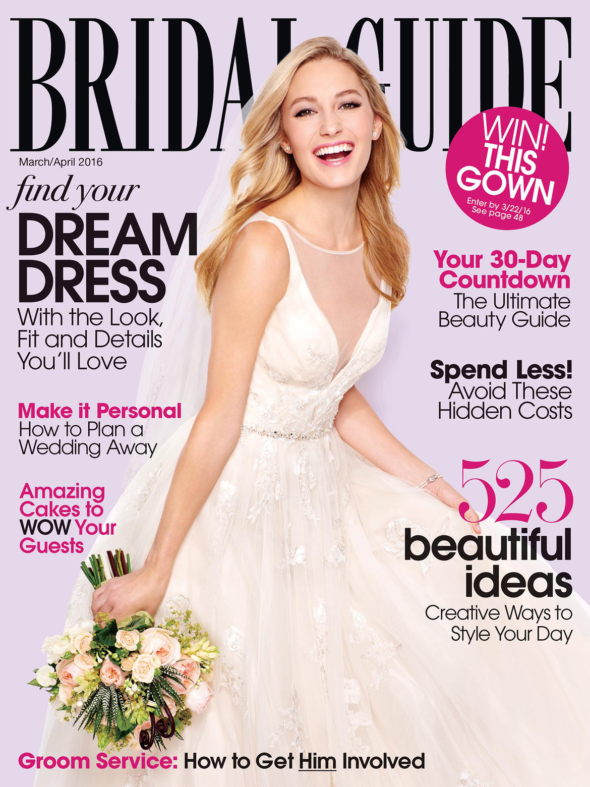 bridal guide march april 2016 cover