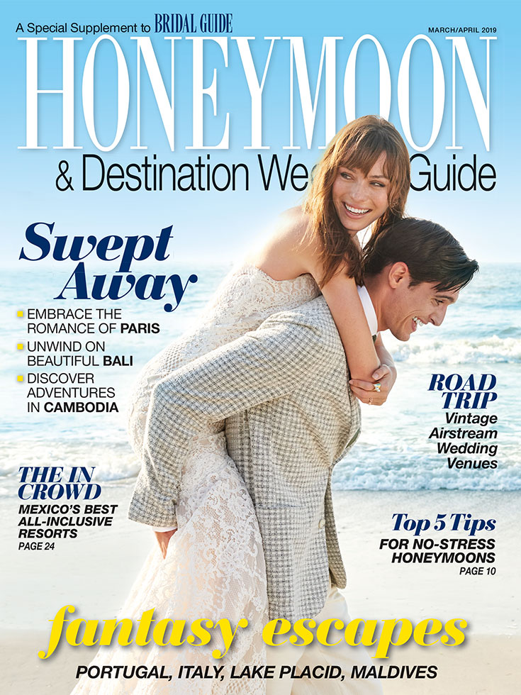 bridal guide march april 2019 honeymoon guide cover