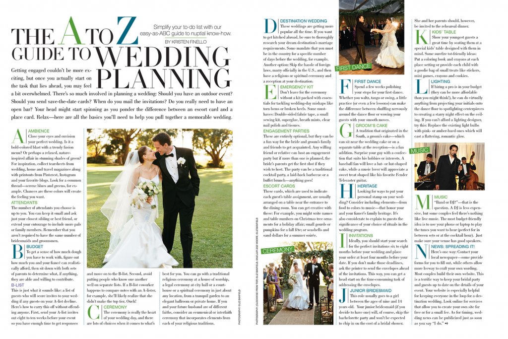 bridal guide a to z wedding planning guide