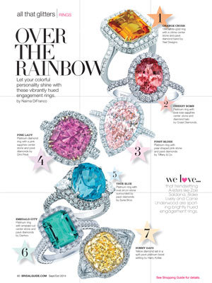 colored engagement rings 