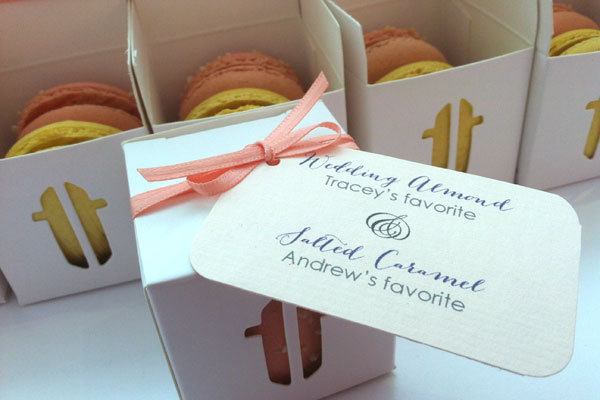 his and hers macaron favors