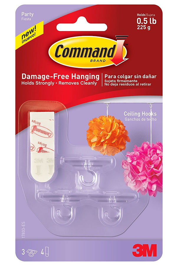 command party ceiling hooks