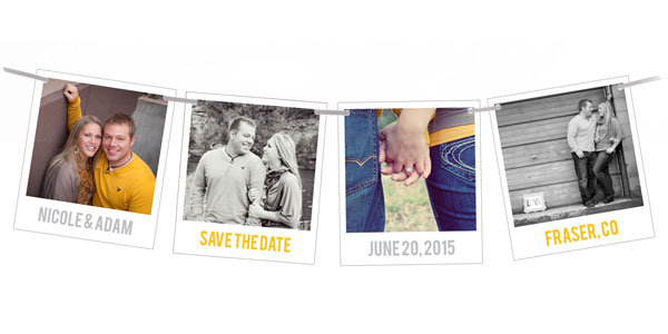 snapshots in time save the date pear tree greetings