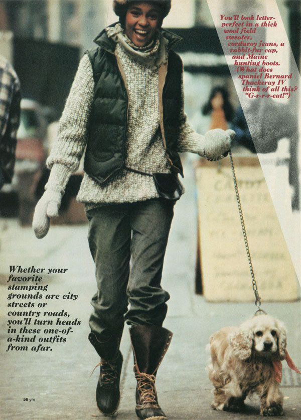 whitney houston modeling ym magazine 1982