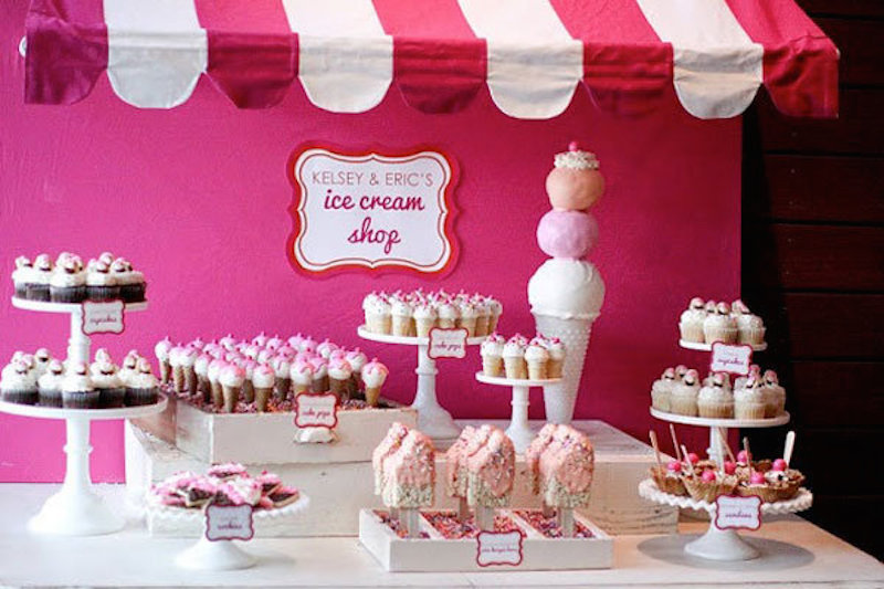 ice cream display