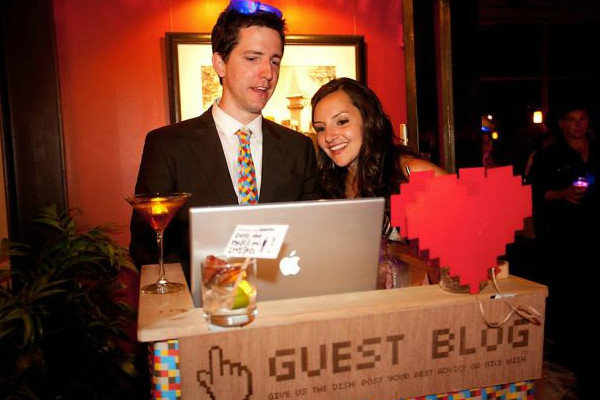 webcam guest book wedding unique