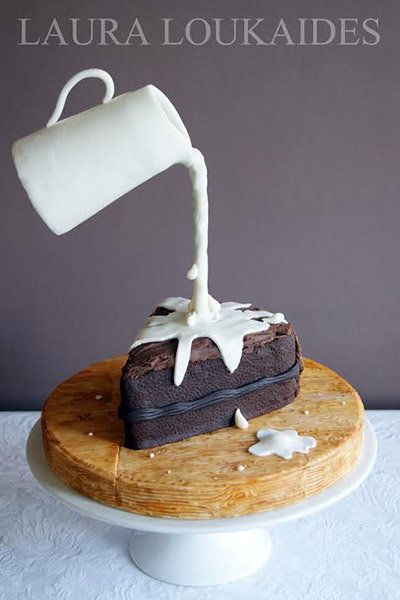 gravity defying cake