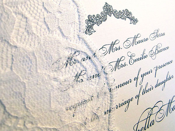 veil of romance wedding invitation arlene segal