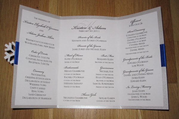 diy ceremony program diy ceremony program