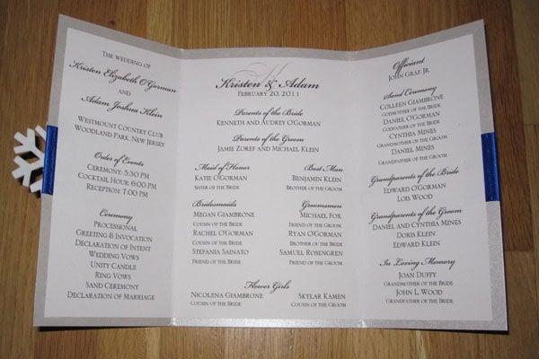 diy traditional wedding ceremony programs