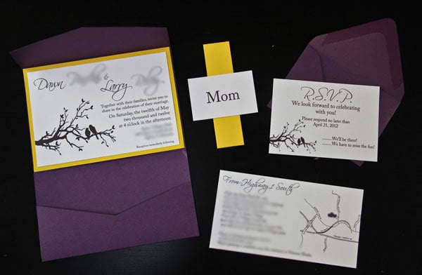 diy wedding invitation Like most great ideas this one was born because 