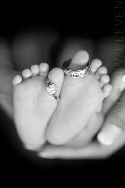 baby foot with rings