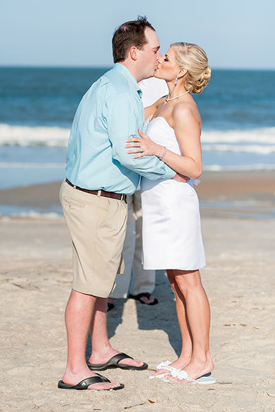 casual beach wedding