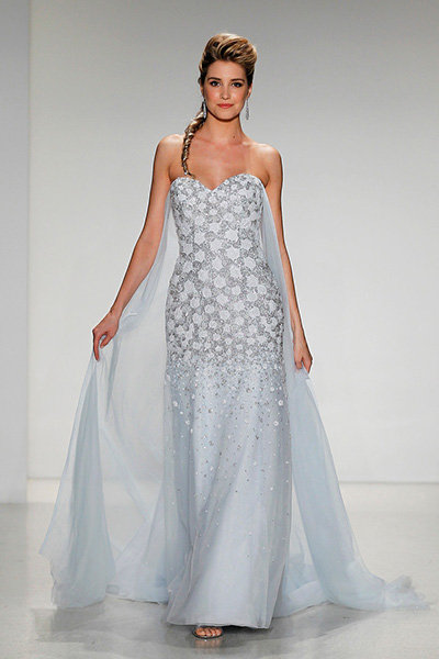 powder blue wedding dress