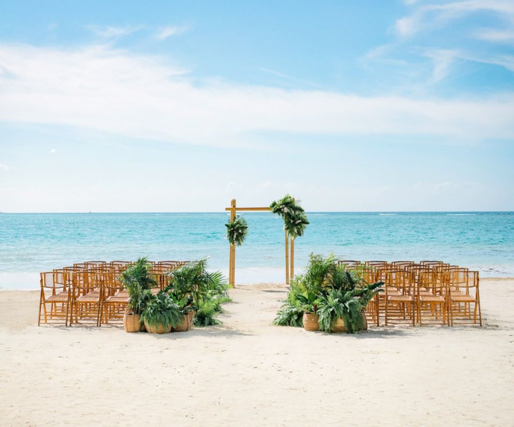 sandals natures vow wedding inspiration