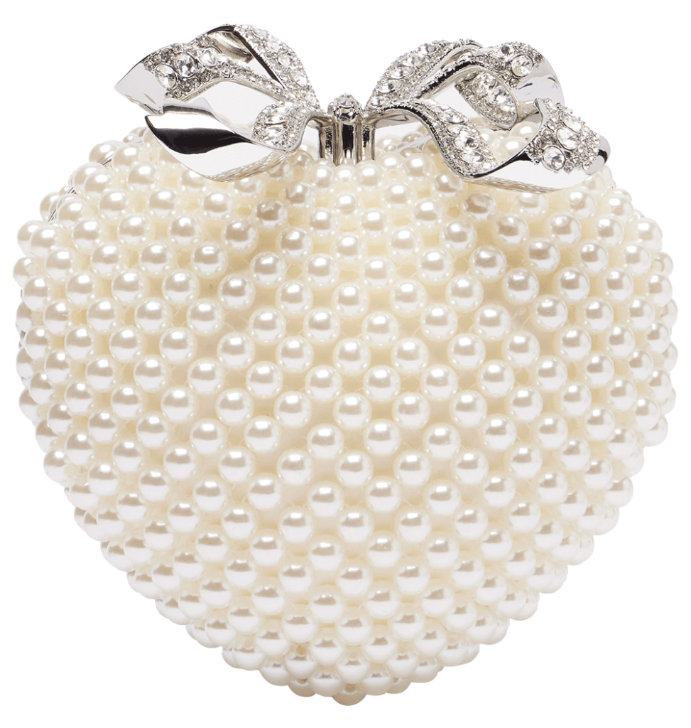 heart bridal clutch