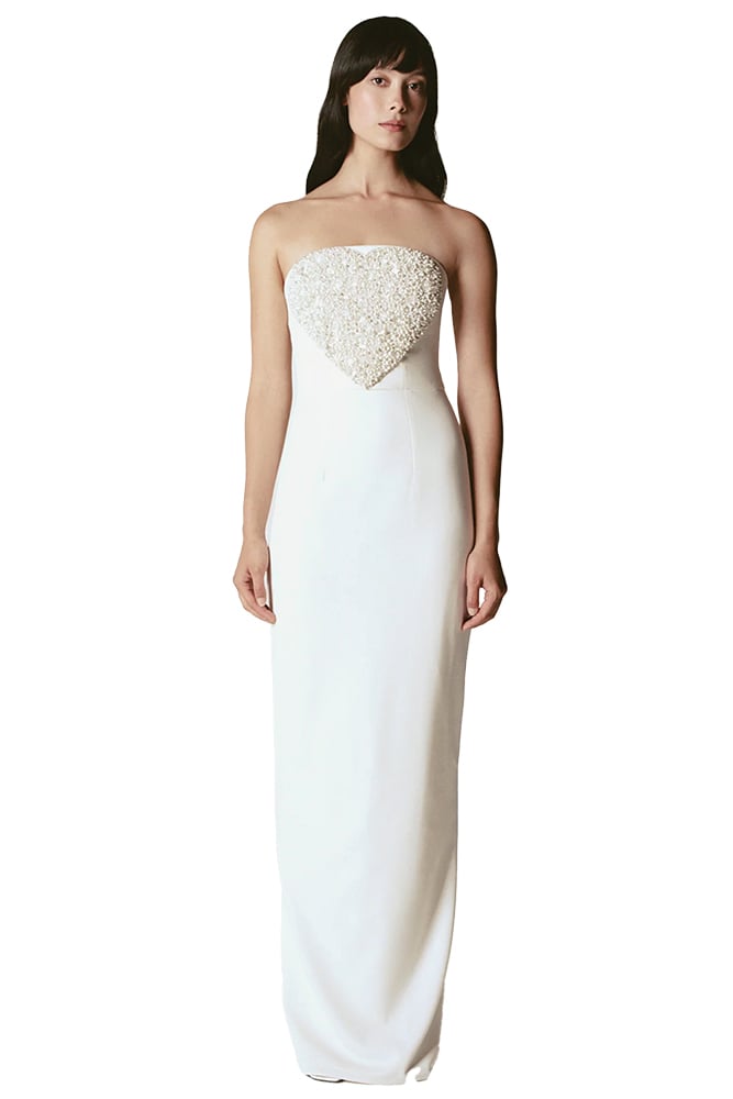 pearl wedding gown