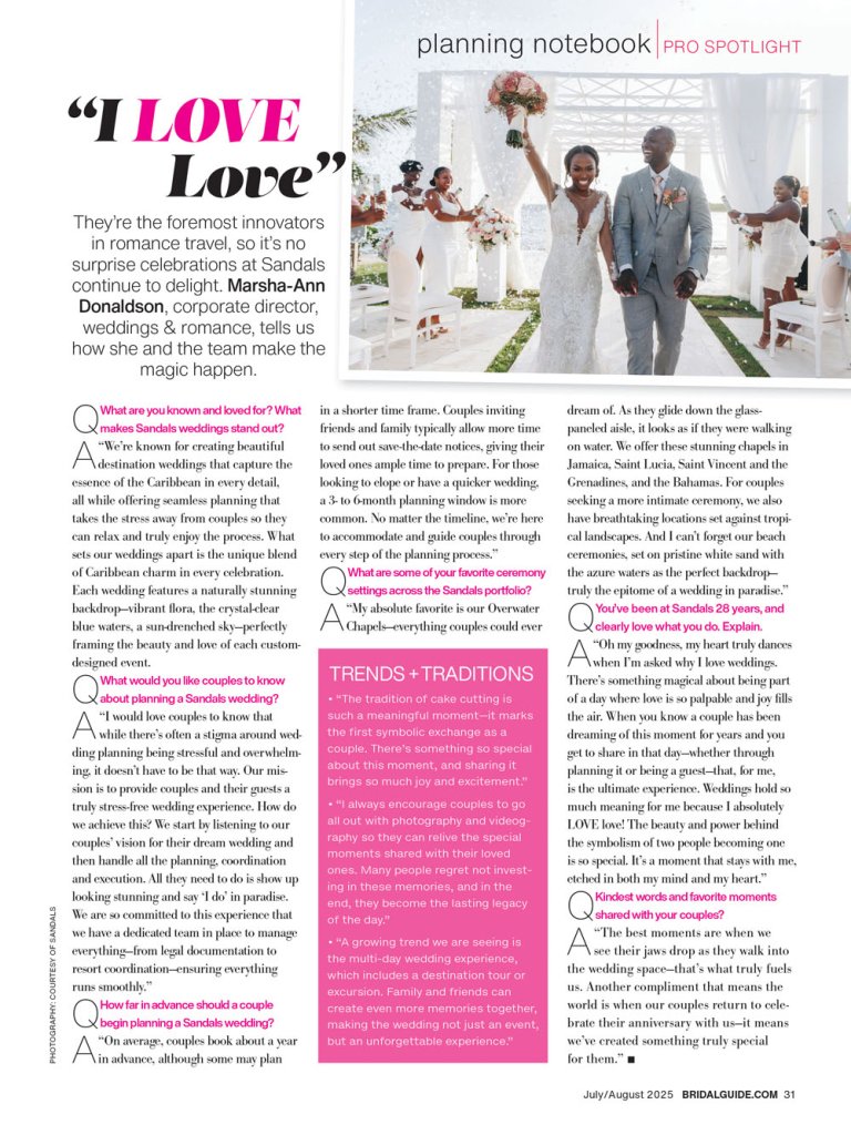 bridal guide july august 2025