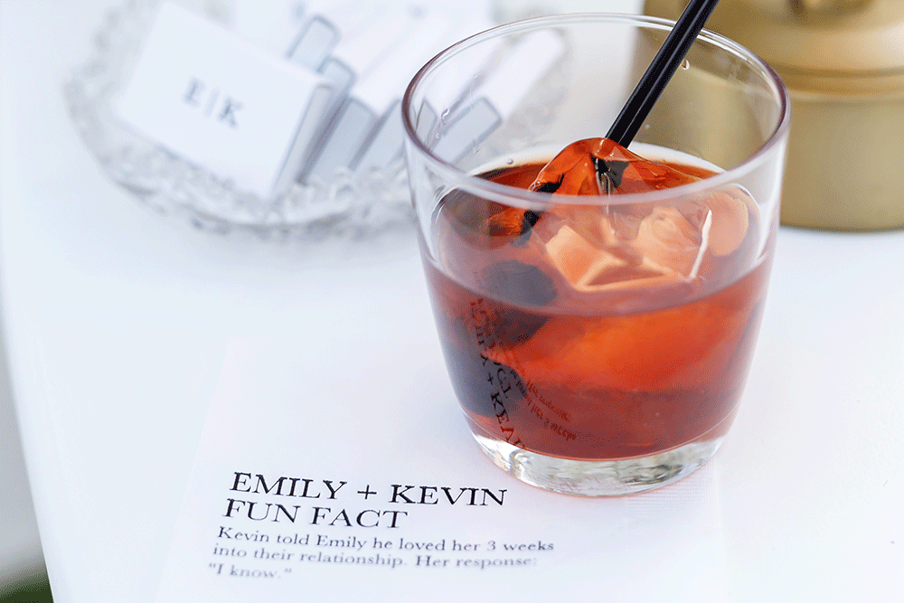 wedding cocktail napkin