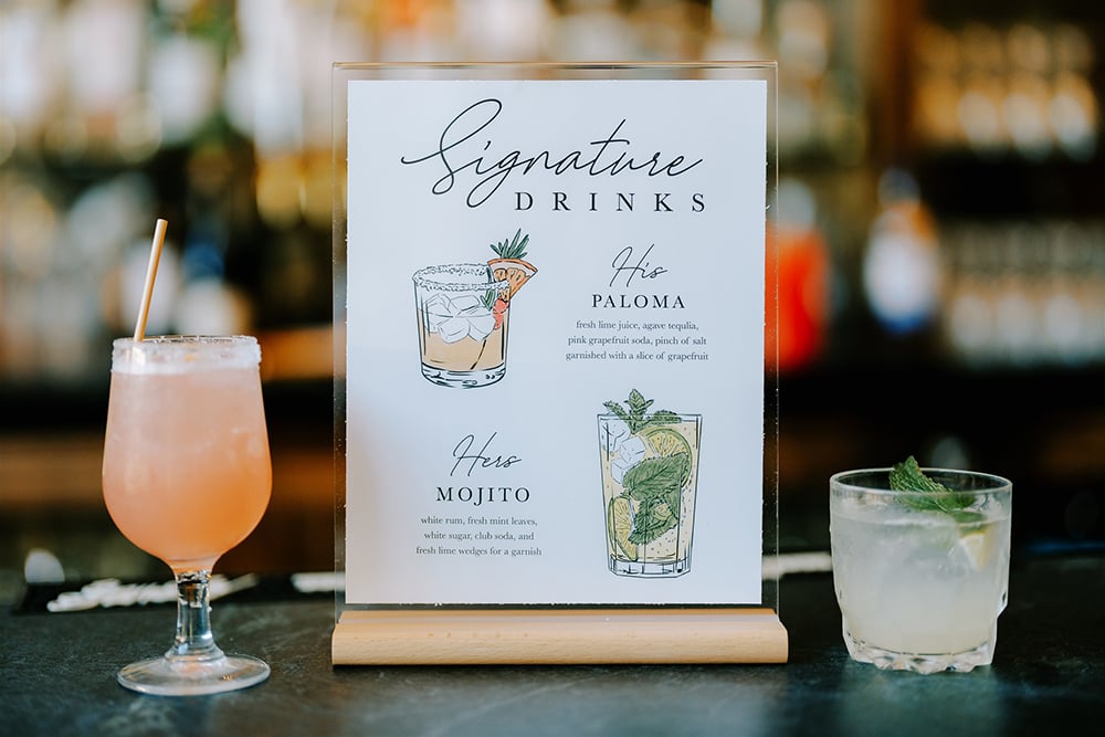 signature cocktails