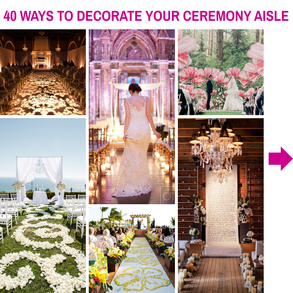 wedding aisle decor
