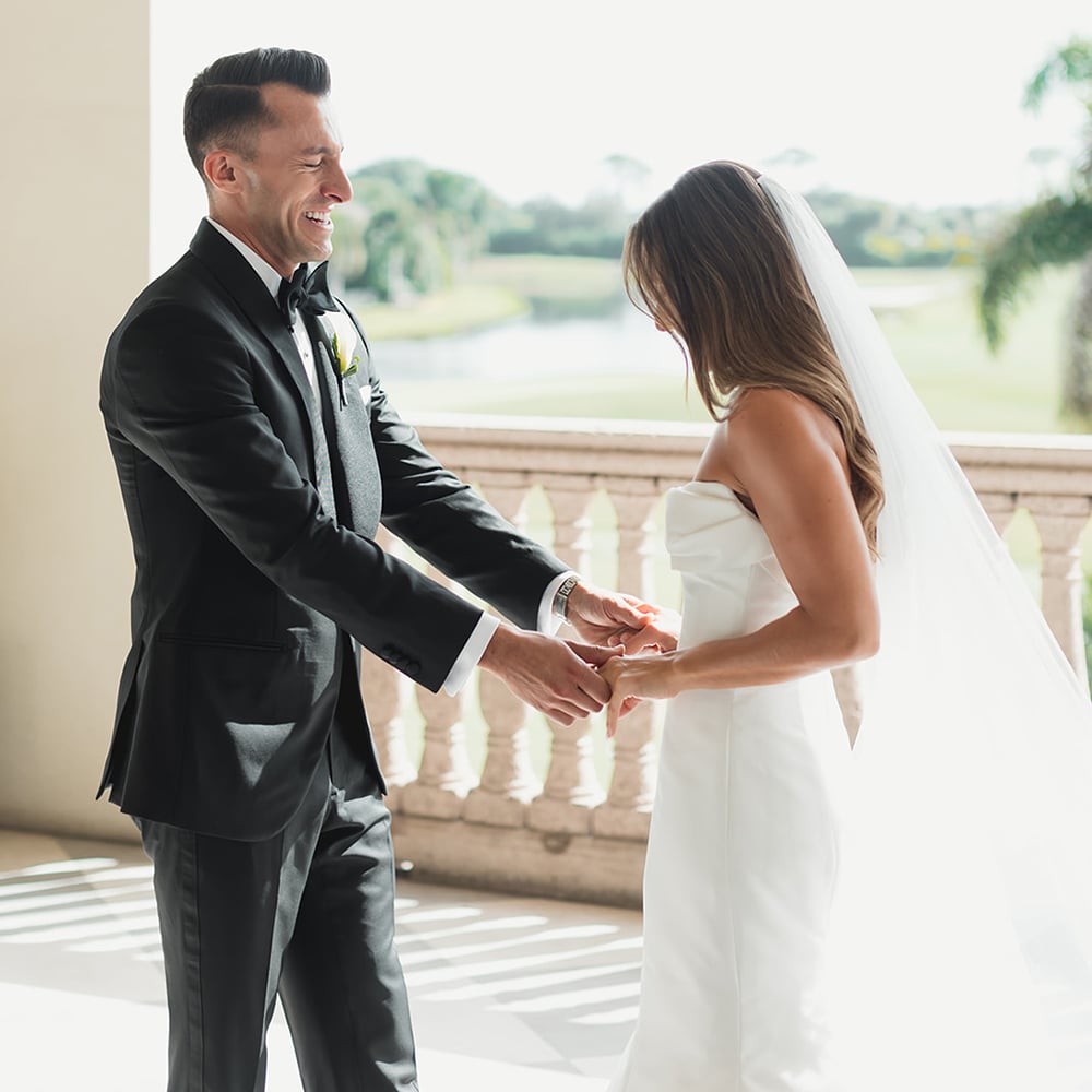wedding first look
