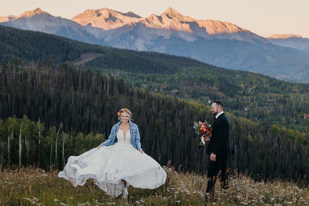mountain wedding elopement