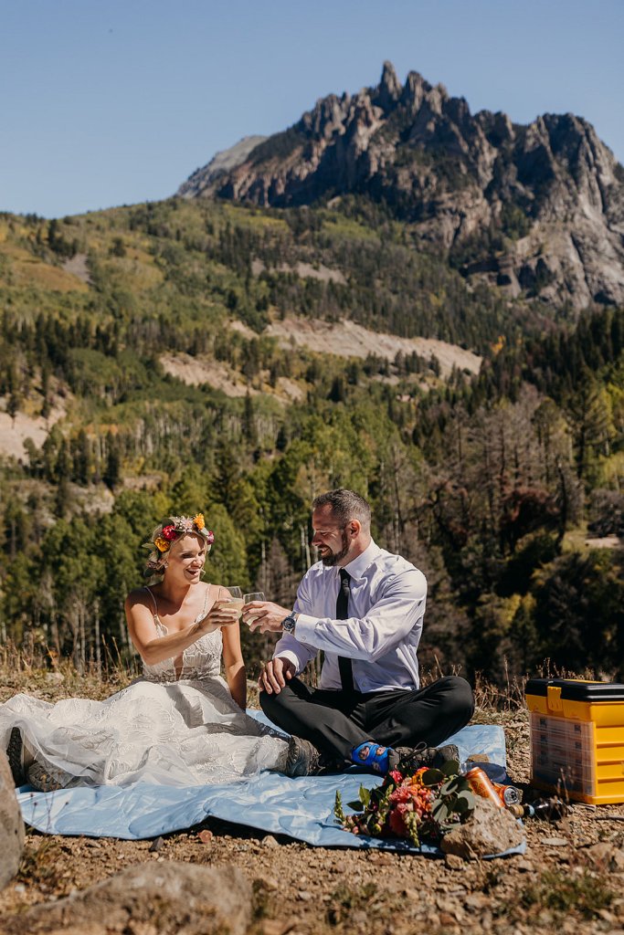 mountain wedding elopement