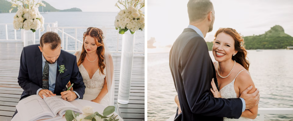 sandals saint lucia real wedding
