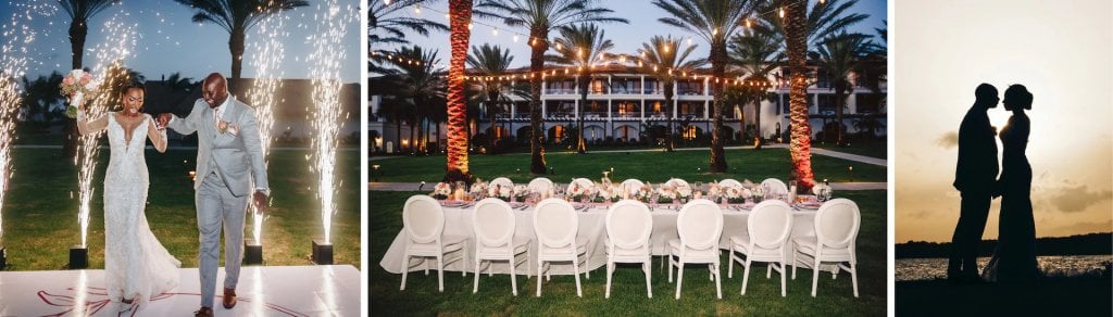 sandals royal curacao real wedding