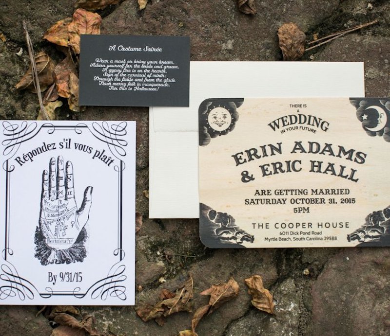 Halloween Wedding Invitation