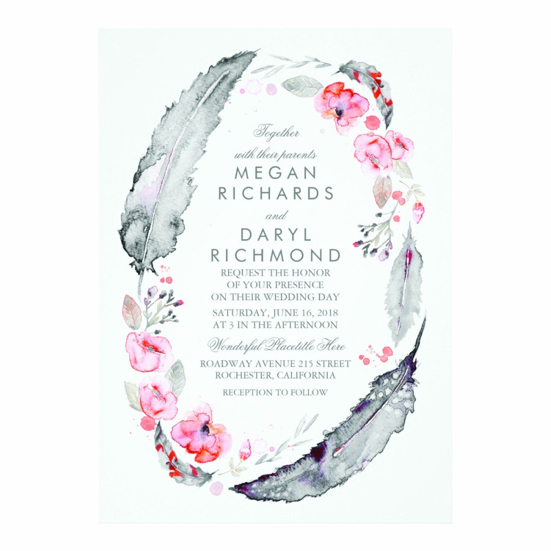 watercolor invite