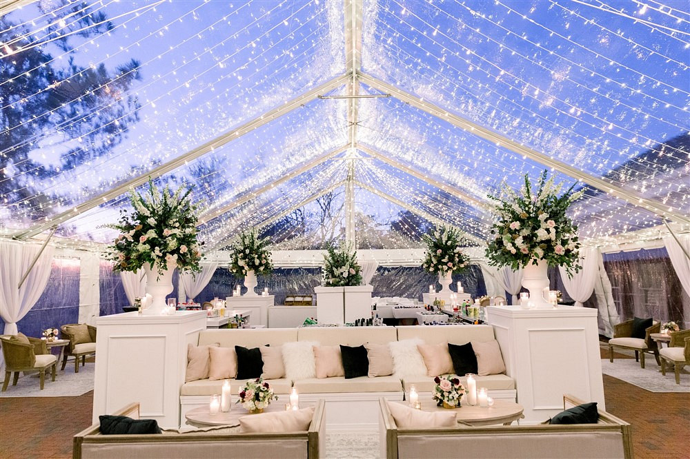 tented wedding reception